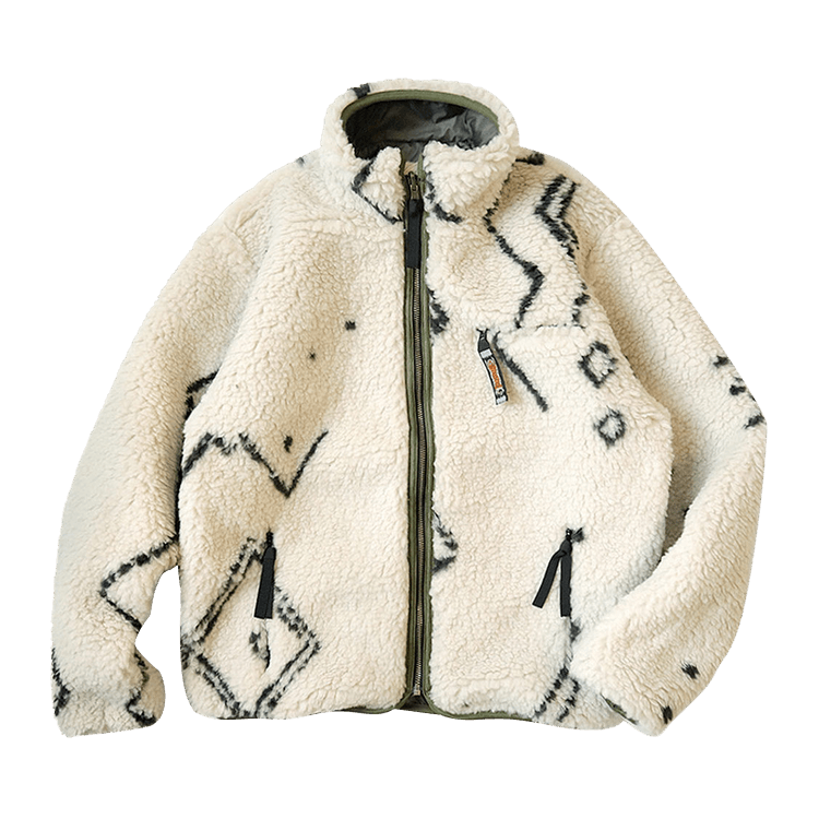 Kapital BeniOurain BOA Fleece Reversible Blouson "Ecru"