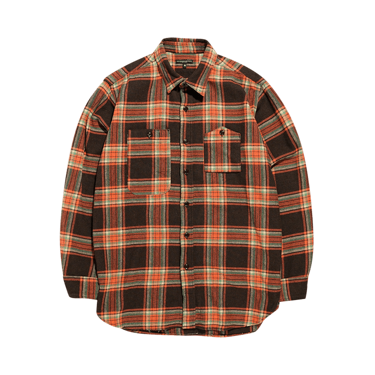 Engineered Garments Work Shirt "Brown/Orange"