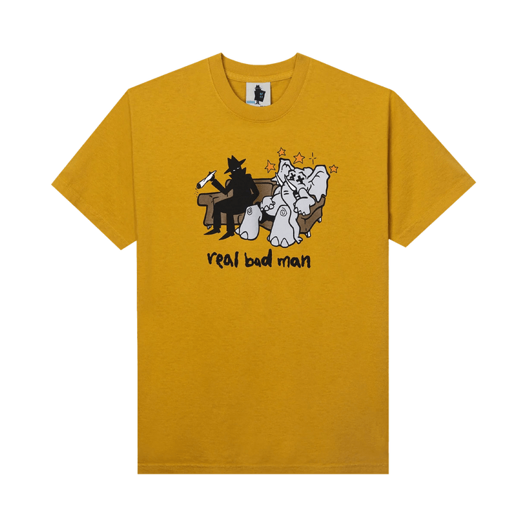 Real Bad Man Zonked Friends Short-Sleeve Tee "Down Brown"