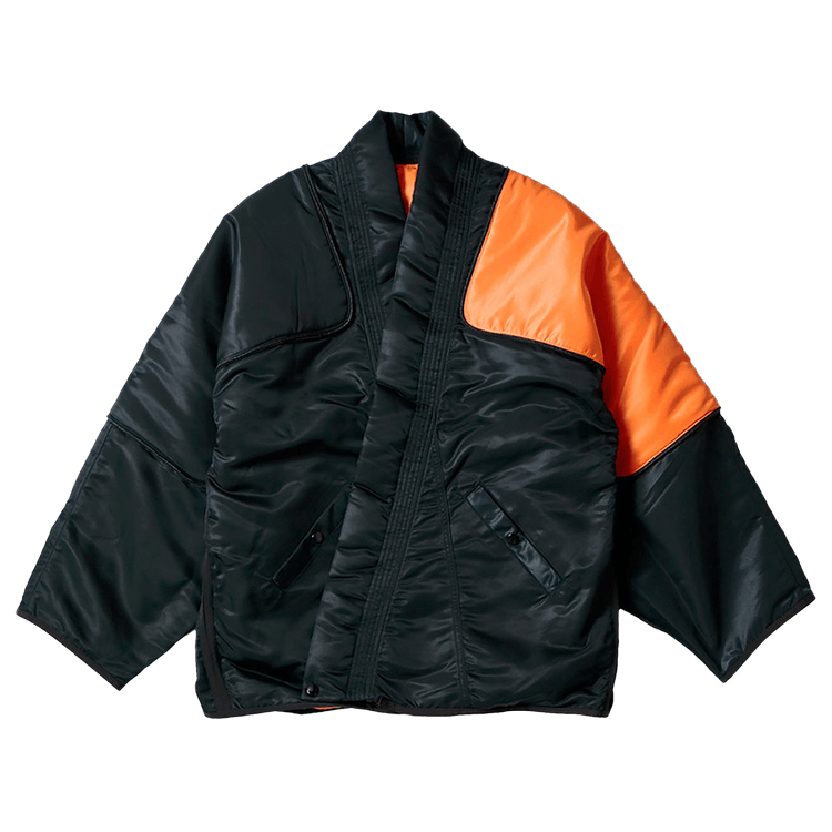 Kapital MA-1 Nylon Kesa Sham Bomber Jacket "Black"
