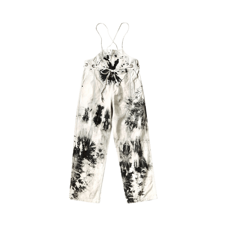 Kapital Light Canvas Welder Overall (Ashbury Dyed) "Black/Ecru"