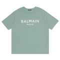 Balmain Printed T-Shirt "Vert Jade/Natural"