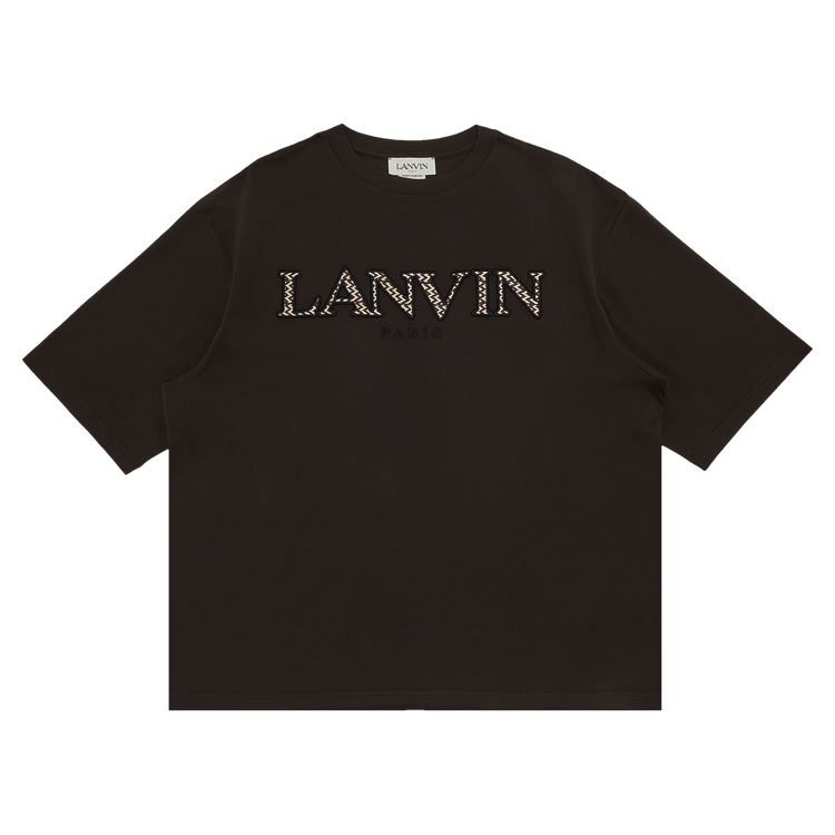 Lanvin Curb Emb T-Shirt "Ebony"