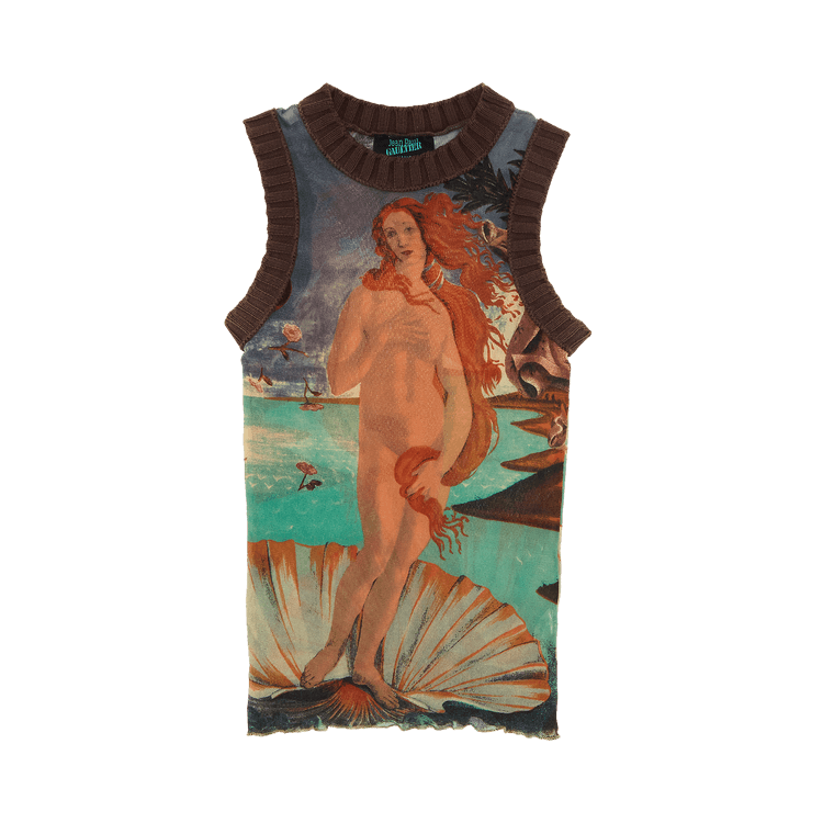 Vintage Jean Paul Gaultier Birth Of Venus Sleeveless Top