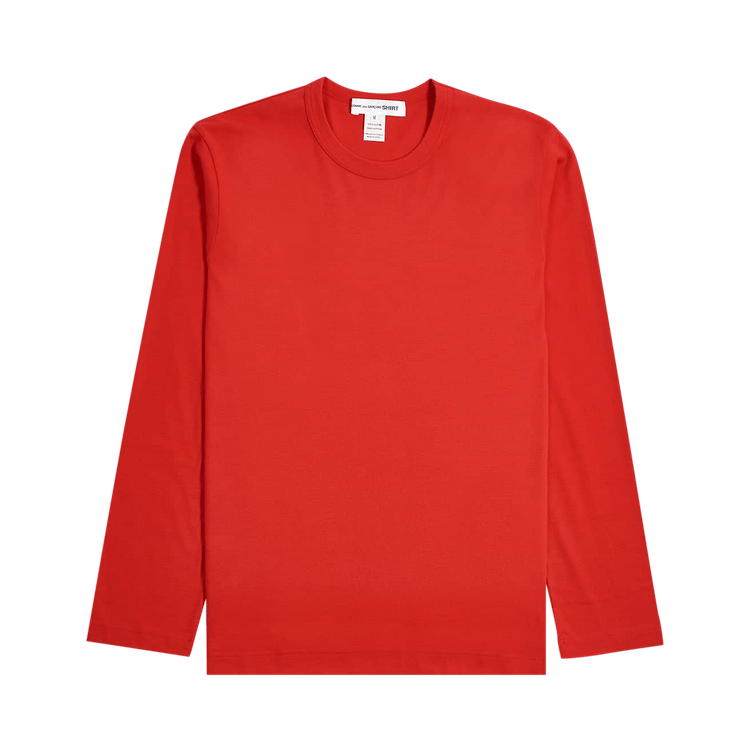 Comme des Garçons SHIRT Back Print Long-Sleeve T-Shirt "Red"