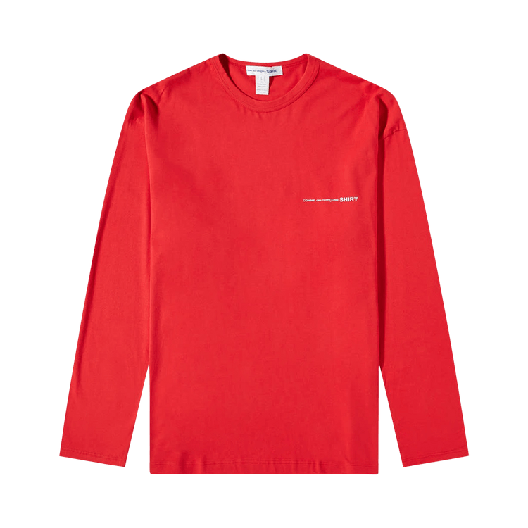 Comme des Garçons SHIRT Logo Long-Sleeve T-Shirt "Red"