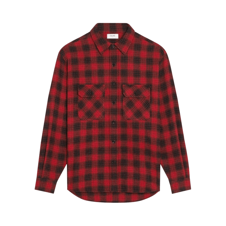 CELINE Trappeur Chemise "Red/Black"