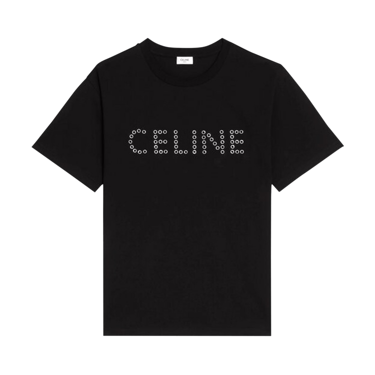 CELINE Loose T-Shirt "Black/Silver"