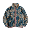 Kapital Java Kasuri Fleece Zip Blouson "Navy"