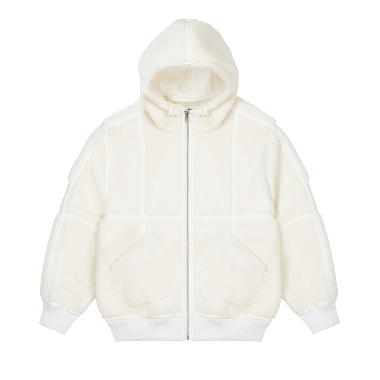 Palace Sherpa Hooded Jacket "Off White"