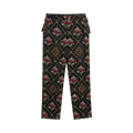 Bode Embroidered Needlepoint Begonia Trousers "Black"