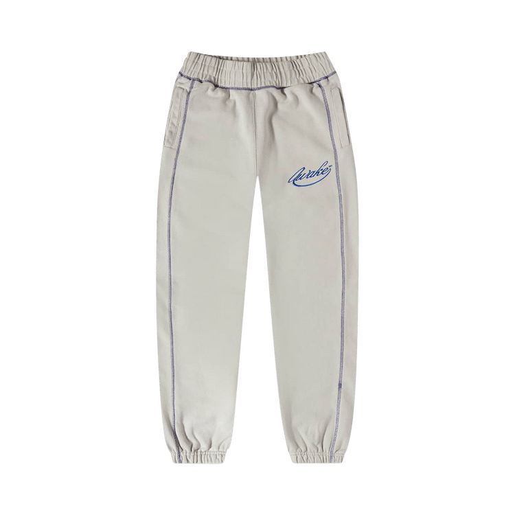 Awake NY Contrast Stitch Script Logo Sweatpant "Cream"