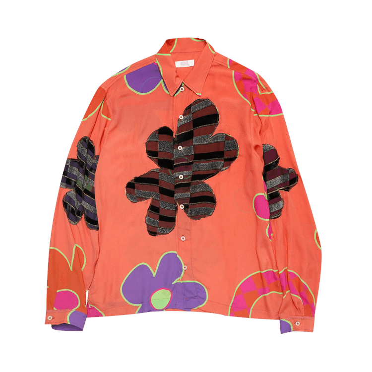 ERL Floral Shirt "Orange"