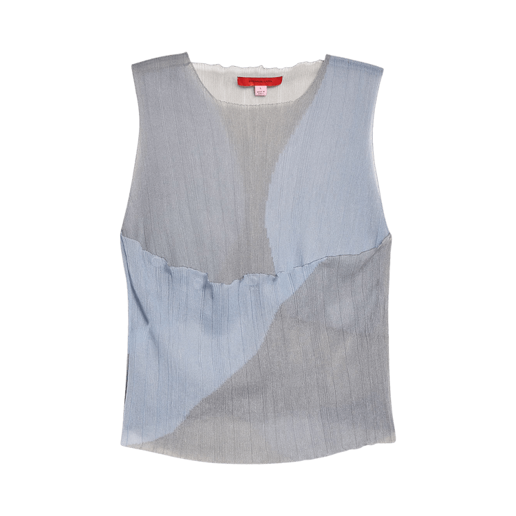 Eckhaus Latta Watercolor Colorblock Rib Tank "Nuit"