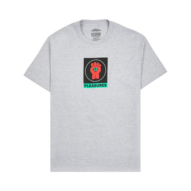 Pleasures Badge T-Shirt "Heather Grey"