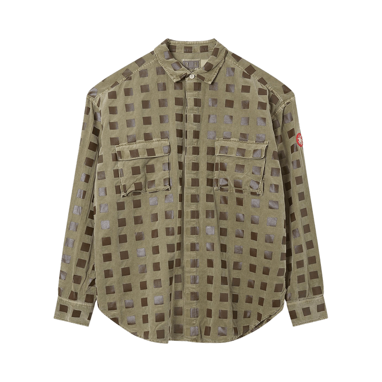 Cav Empt Overdye Cord Dot Big Shirt "Khaki"