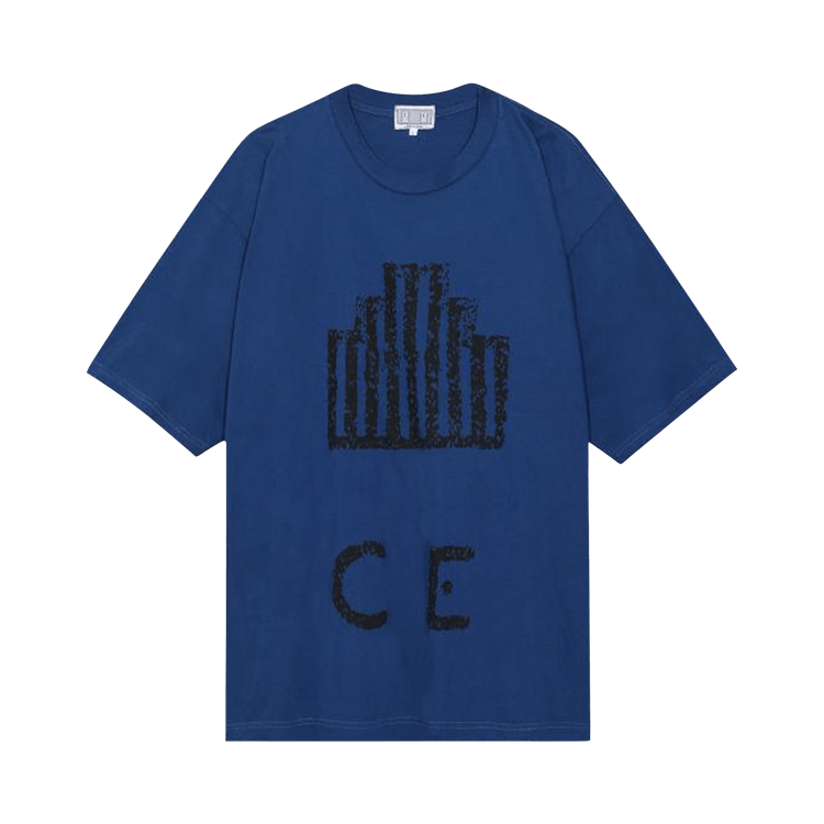Cav Empt Overdye Stamped CE Big T-Shirt "Navy"