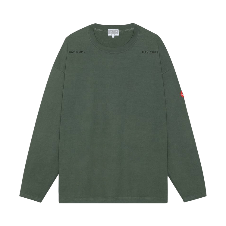 Cav Empt Overdye Ornament Heavy Long-Sleeve T-Shirt "Green"