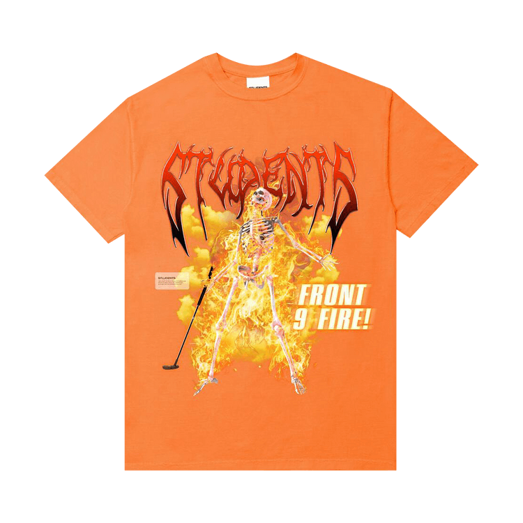 Students Front 9 Fire Tee "Tangerine Tango"