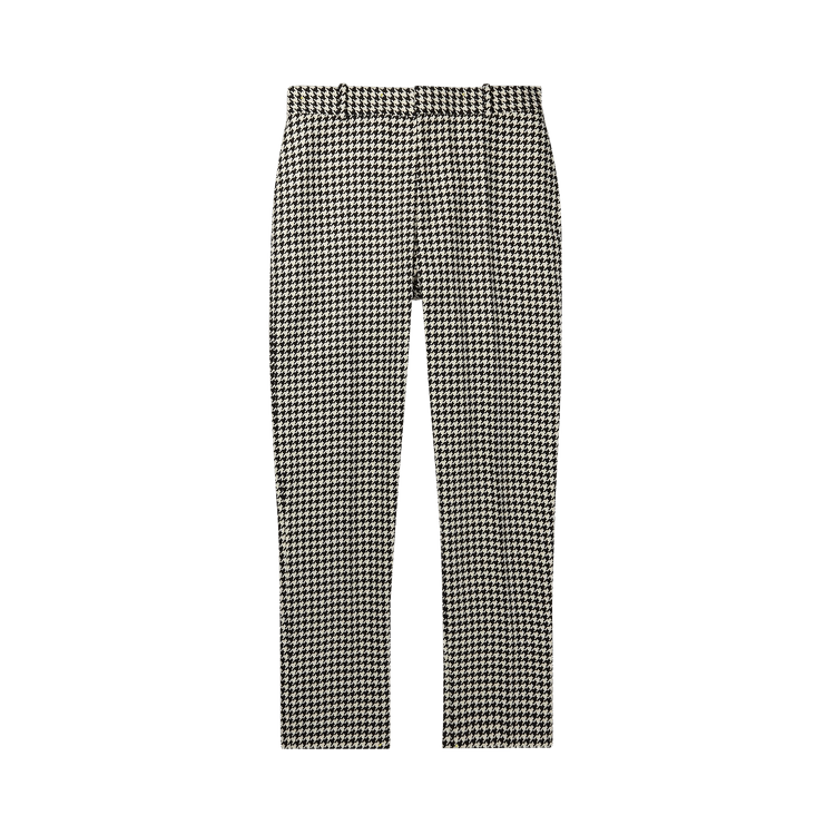 Alexander McQueen Dogtooth Cigarette Trousers "Black/White"