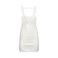 Courrèges Vinyl Swallow Dress "Blanc Casse"
