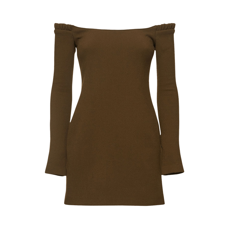 Khaite Octavia Dress "Peat Moss"