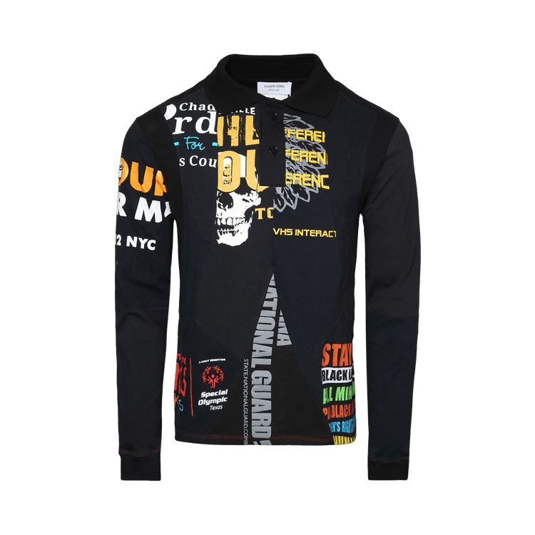 Marine Serre Polo Sweater "Black"