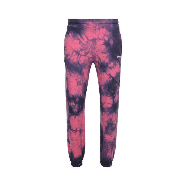 Off-White Diag Tie Dye Slim Sweatpant "Fuschia/White"