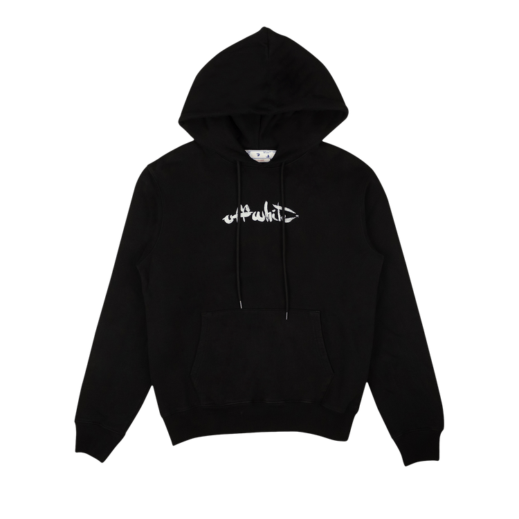 Off-White Paint Arrow Slim Hoodie "Black/White"