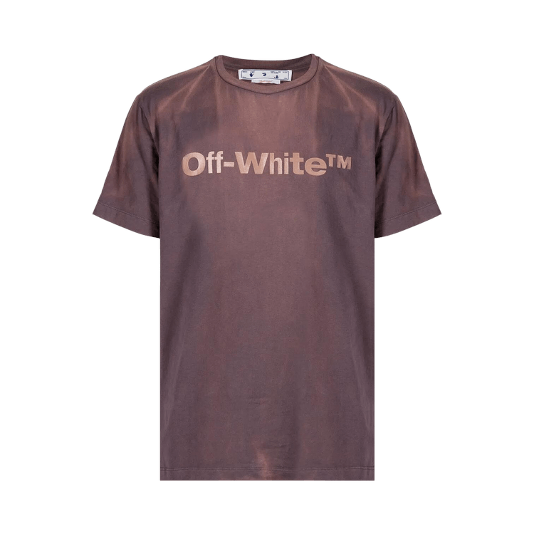 Off-White Laundry Logos Slim Short-Sleeve Tee "Aubergine"