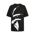 Raf Simons Overzised T-Shirt With Nails Print Front And Back "Black"