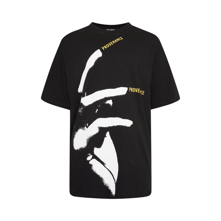 Raf Simons Overzised T-Shirt With Nails Print Front And Back "Black"