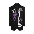 Raf Simons Oversized Blazer With Uniform Pockets And Print "Black"