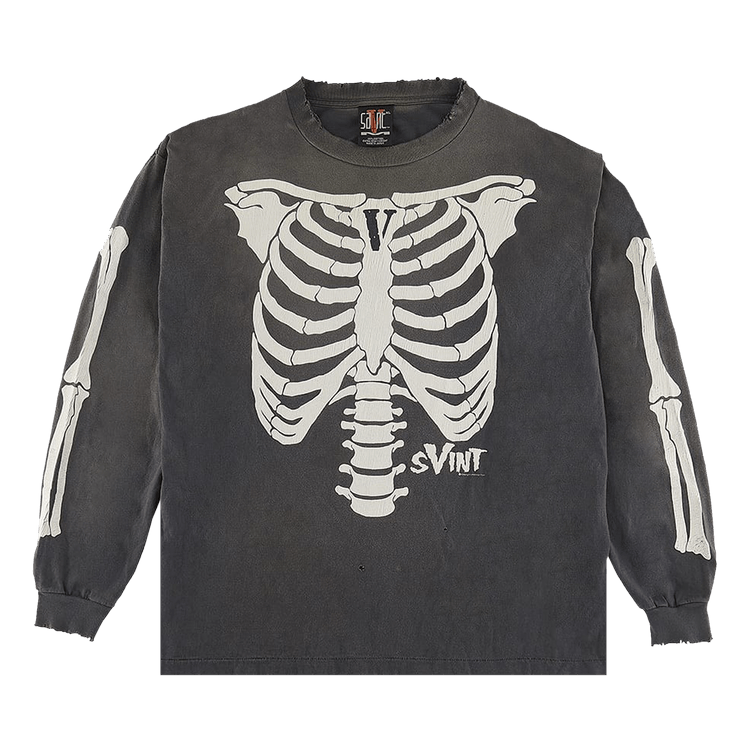 SAINT Mxxxxxx x Vlone Bone Long-Sleeve "Black"