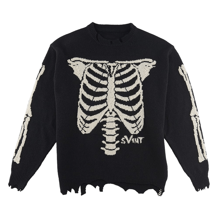 SAINT Mxxxxxx x Vlone Skeleton Knit "Black"