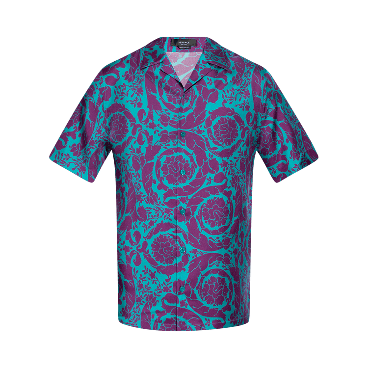 Versace Informal Shirt "Teal/Plum"