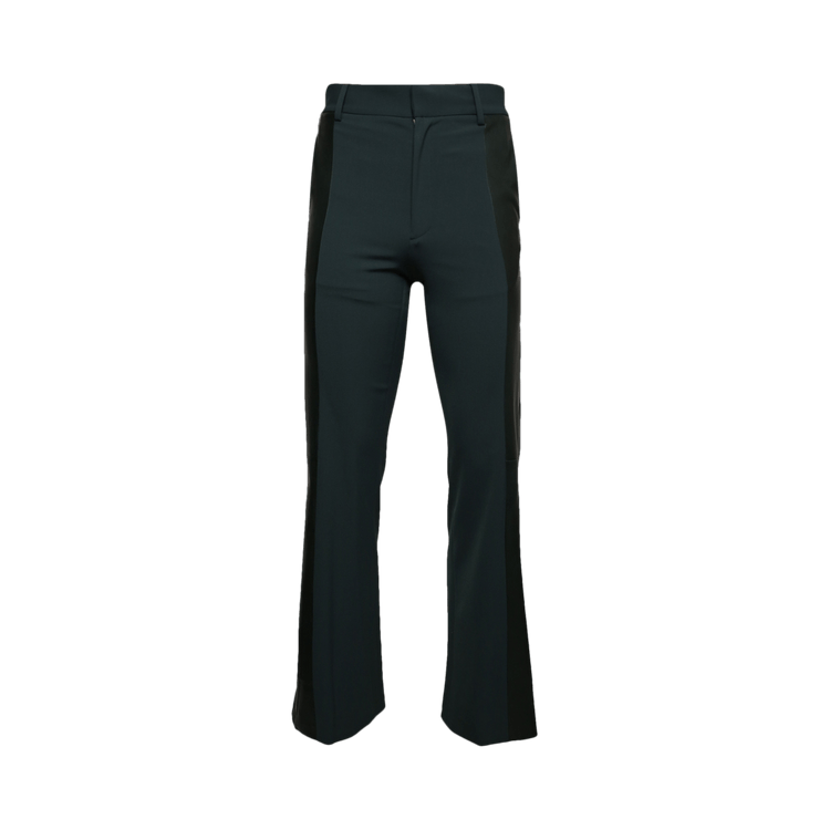 Ambush Wool And Leather Flare Pants "Green Gables"
