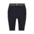 Versace Greca Border Biker Shorts "Black"