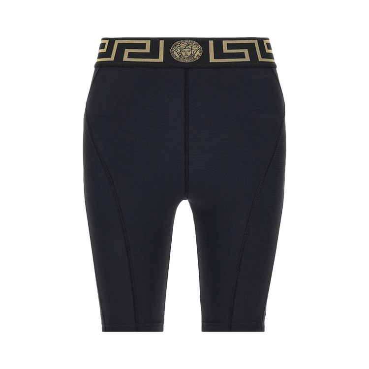 Versace Greca Border Biker Shorts "Black"