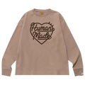 Human Made Heart Long-Sleeve T-Shirt "Beige"