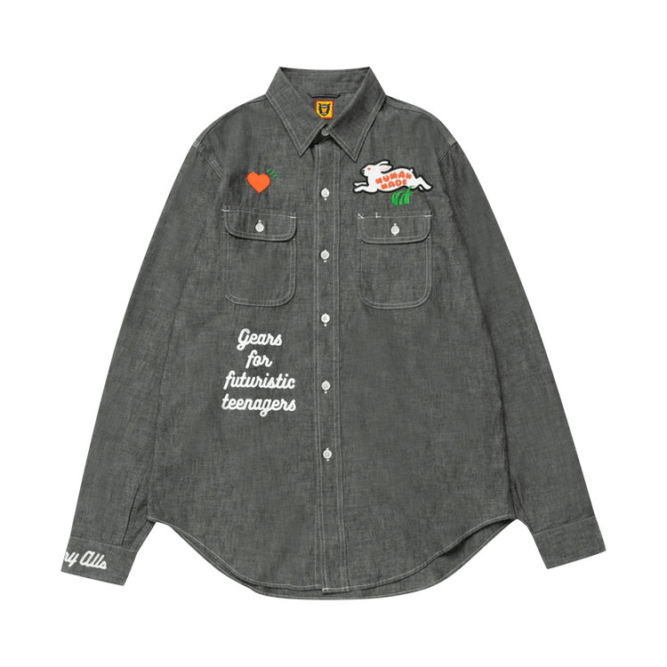 Human Made Chambray Shirt "Black"