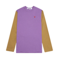 Comme des Garçons PLAY Bi-Colour T-Shirt "Purple/Olive"