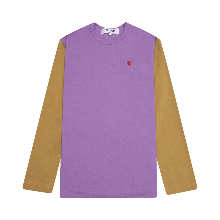 Comme des Garçons PLAY Bi-Colour T-Shirt "Purple/Olive"