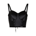 Jean Paul Gaultier x Lotta Volkova Lace-Up Bralette "Onyx Black"