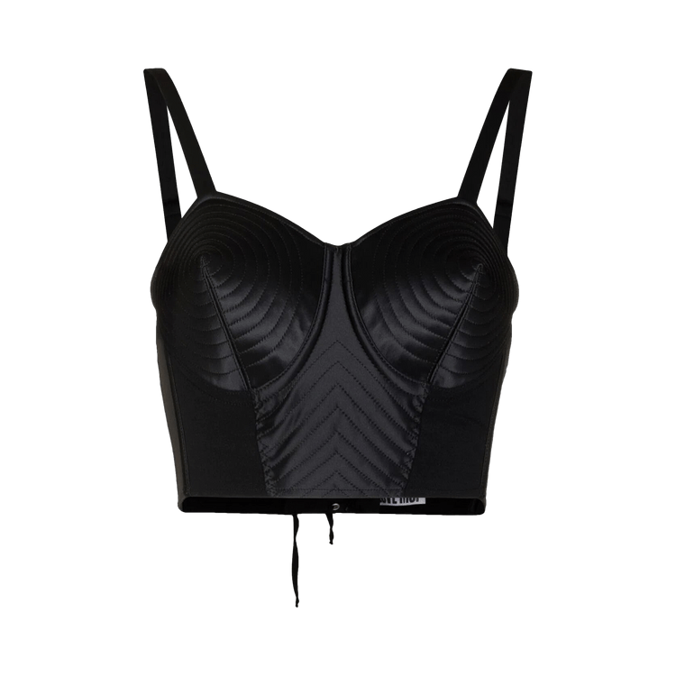 Jean Paul Gaultier x Lotta Volkova Lace-Up Bralette "Onyx Black"