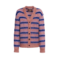 Marni Mohair Striped Cardigan "Apricot"