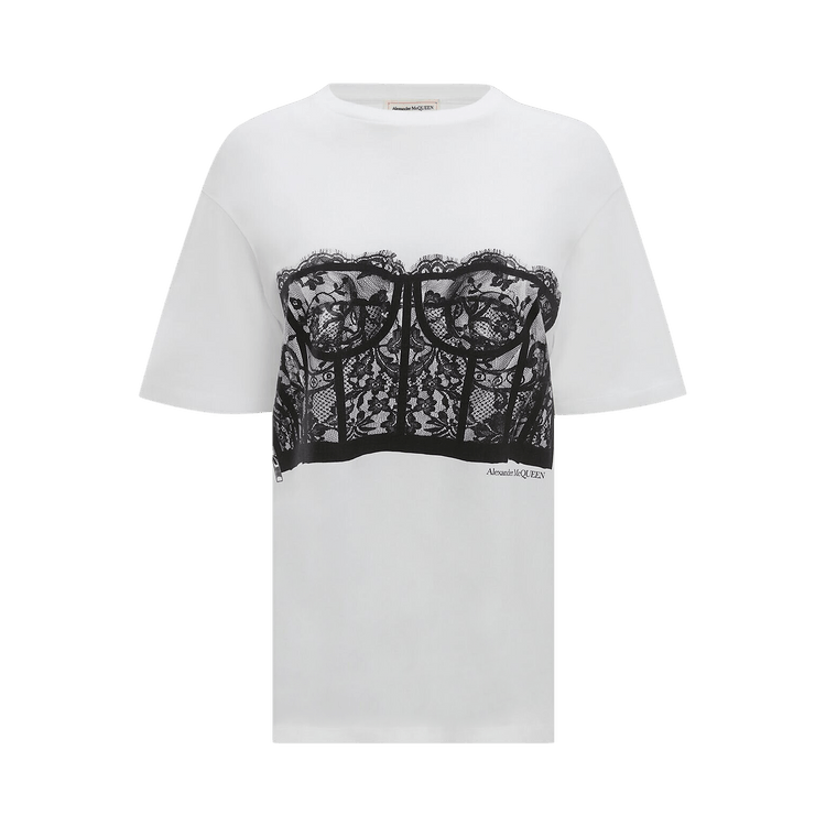 Alexander McQueen Corset T-Shirt "White"