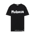 Alexander McQueen Graffiti Logo T-Shirt "Black"