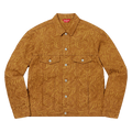 Supreme Script Jacquard Denim Trucker Jacket "Brown"