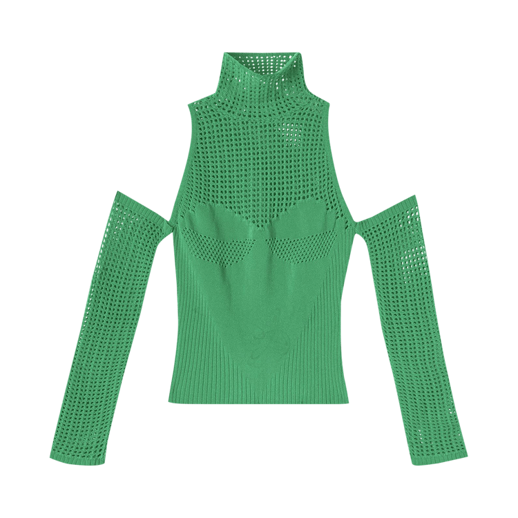 Ambush Crochet Heart Knit Turtleneck "Amazon"
